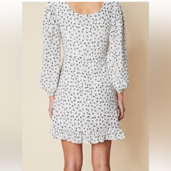Faithfull the Brand Calla mini dress - XS - White Le Bleu Floral Print - Picture 2 of 5